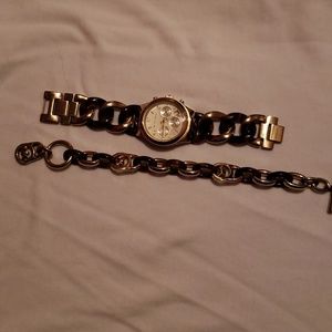 Authentic Michael Kors watch and bracelet.